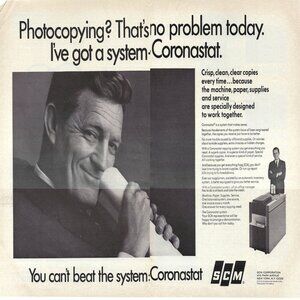 1967 SCM Coronastat Photocopying? No Problem Vintage Magazine Print Ad/Poster